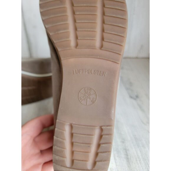 Jenny by ara US 8 tan pom pom flats women's shoe - Picture 6 of 7